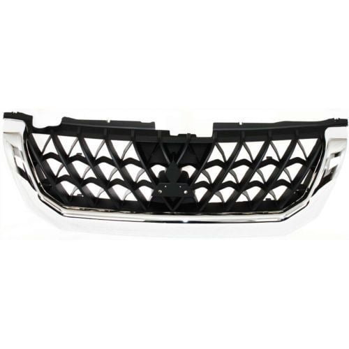 MR607481 Plastic MI1200226 For Mitsubishi Montero Sport Grille Assembly 2000 2001 Painted Black Shell and Insert